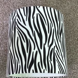 Zebra print lampshade